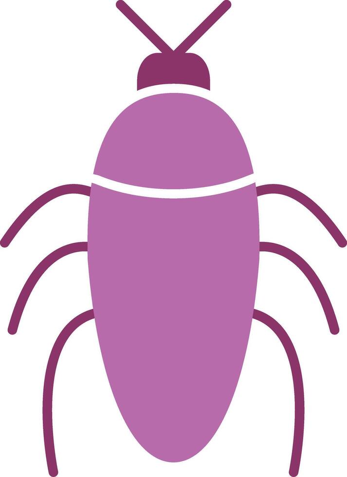 insect glyph twee kleur icoon vector