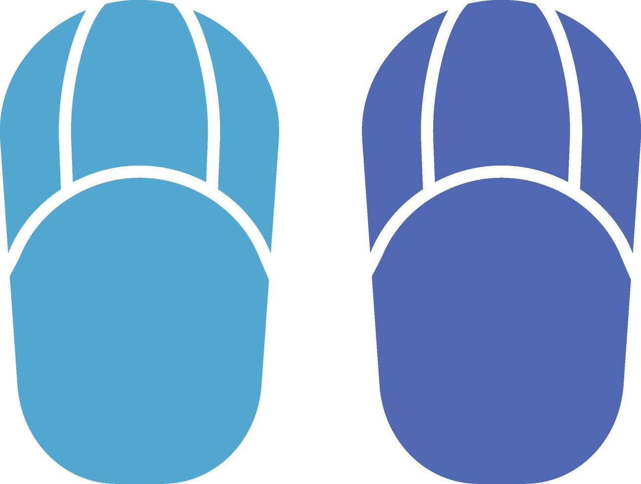 sandalen glyph twee kleur icoon vector