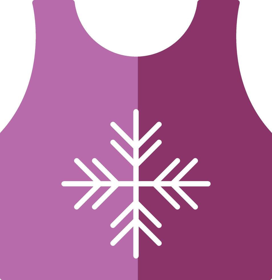 tanktop glyph twee kleur icoon vector