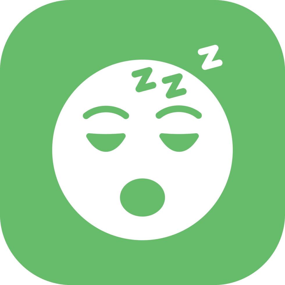slapen gezicht vector icoon