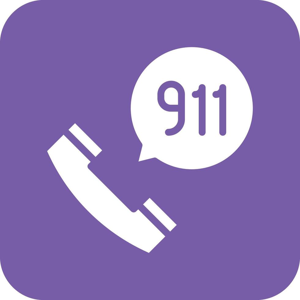 telefoontje 911 vector icoon