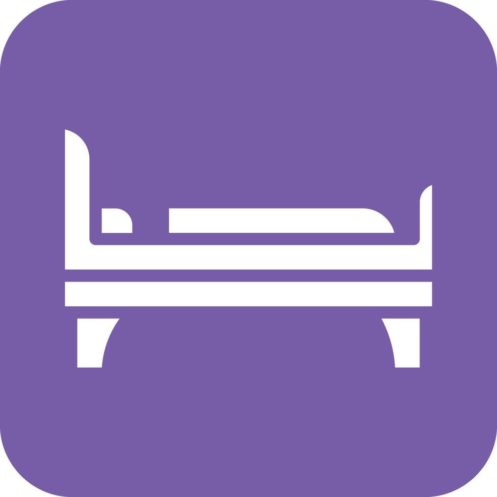 single bed vector icoon