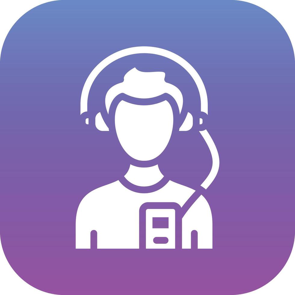 luisteren muziek- vector icoon