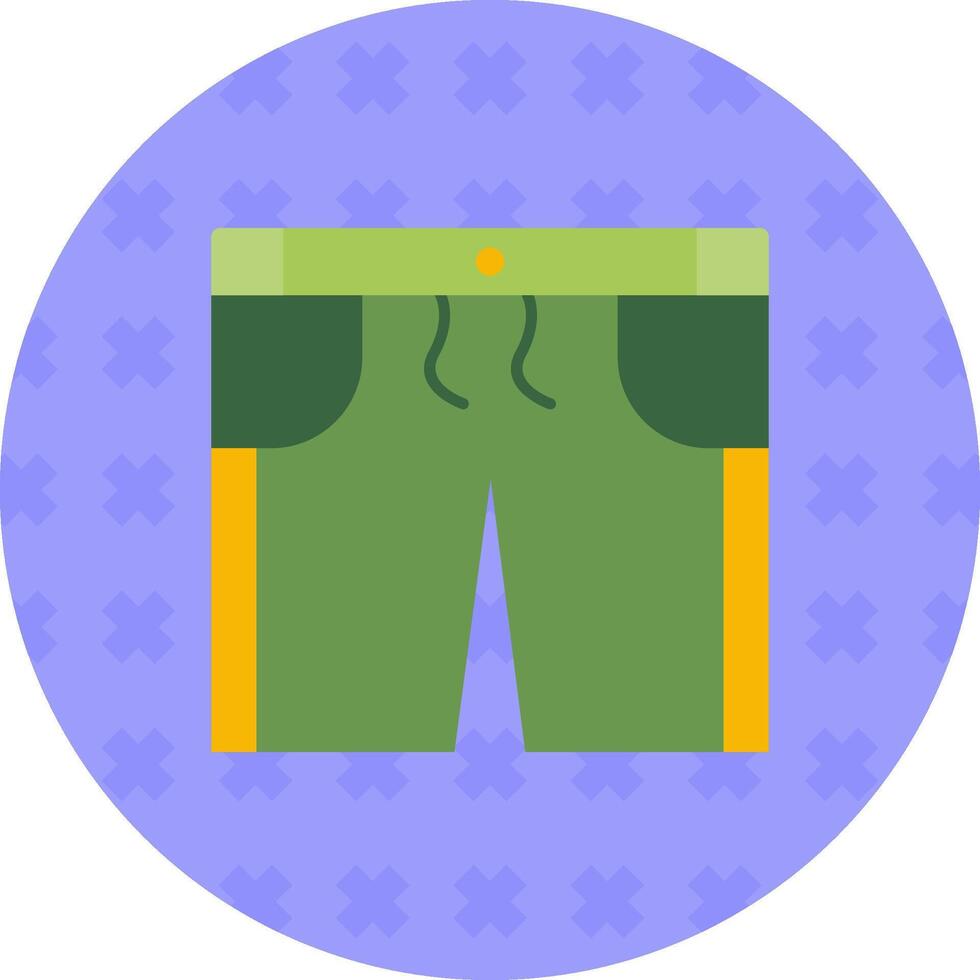 shorts vlak sticker icoon vector