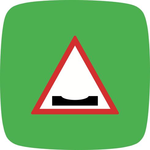 Vector Road dips pictogram