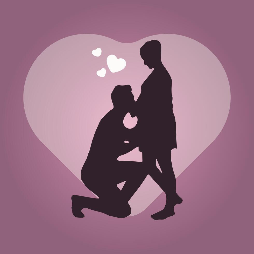 gelukkig verhouding vriendin en bf duo liefde illustratie vector