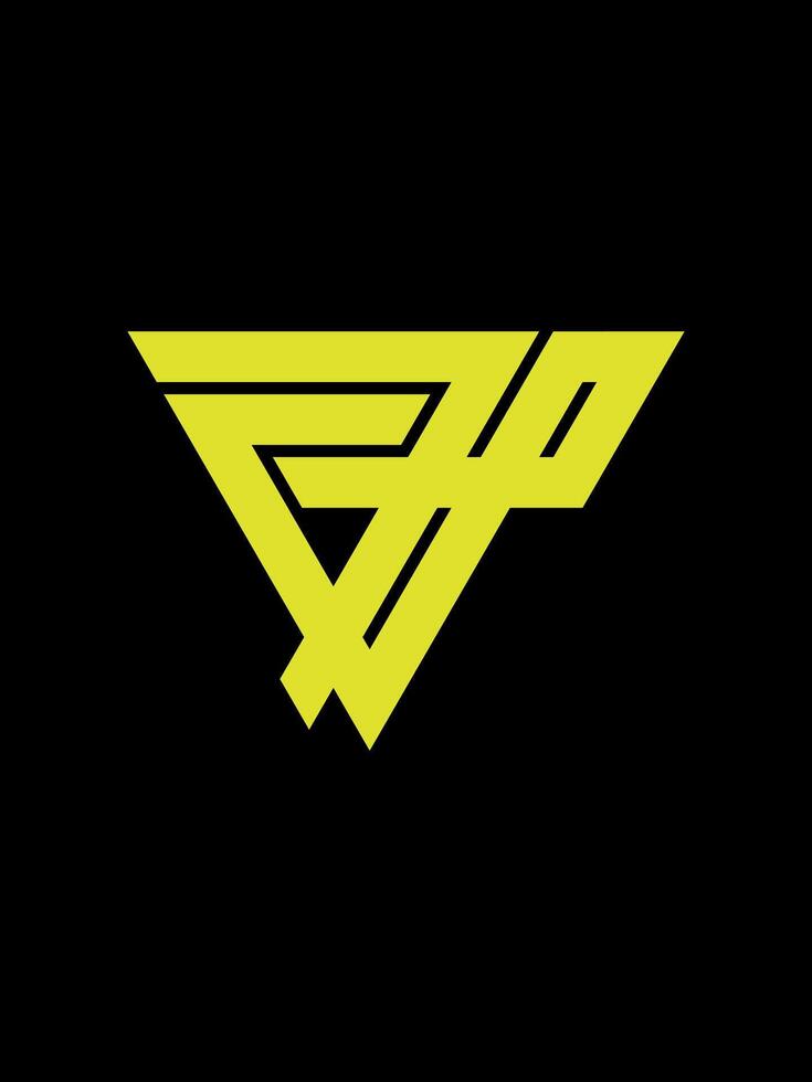 jgp monogram logo sjabloon vector