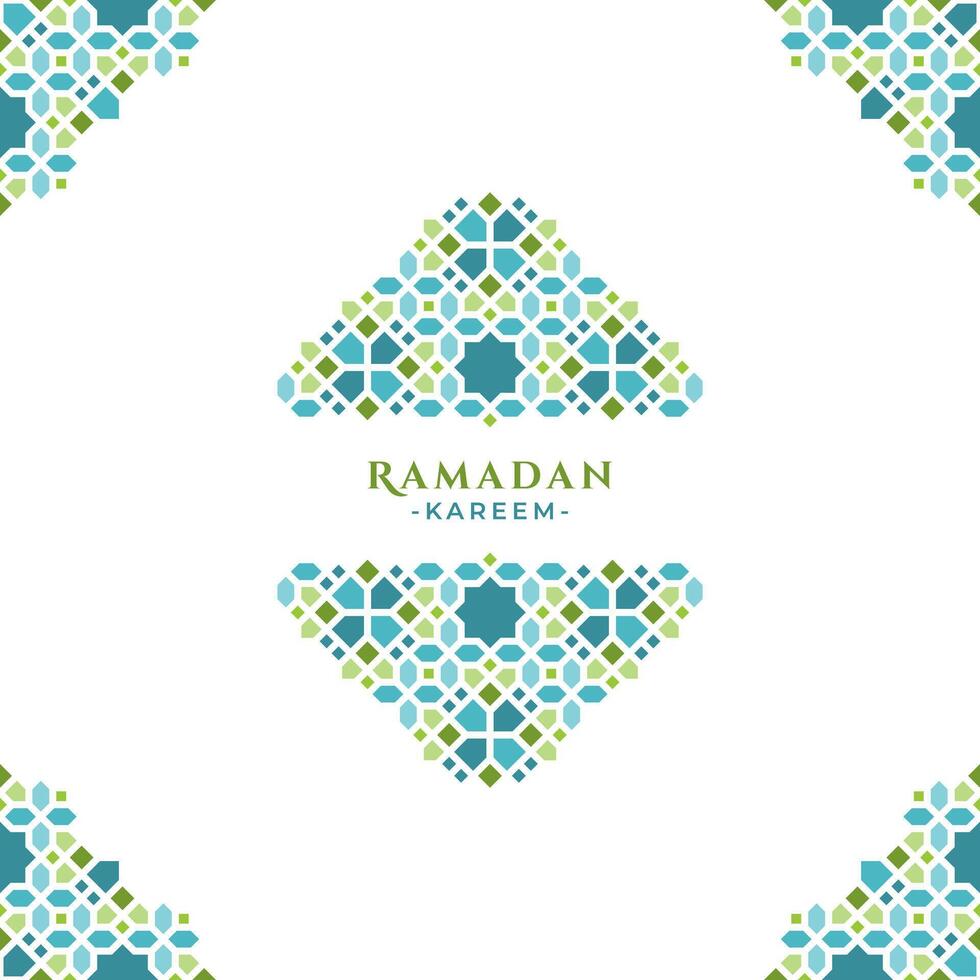 Islamitisch ornament Ramadan groet ontwerp vector