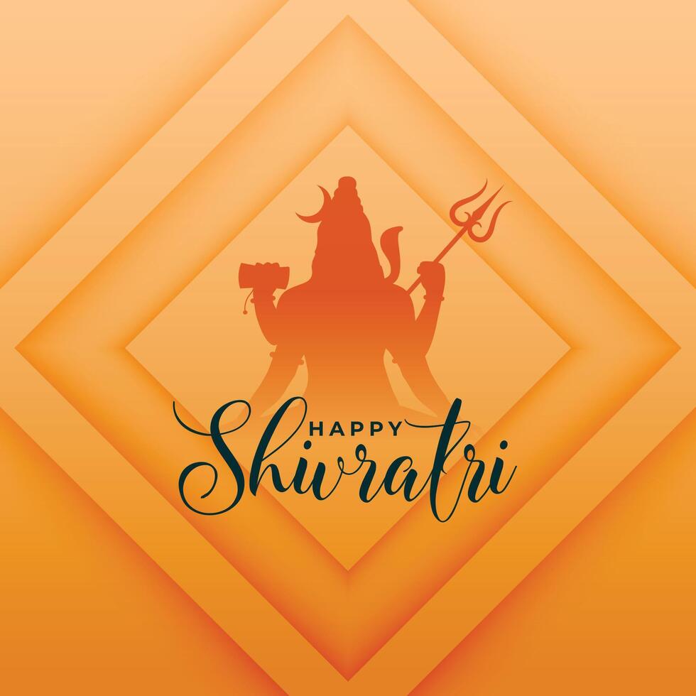 maha shivratri aanbidden achtergrond met shiv Shankar ontwerp vector