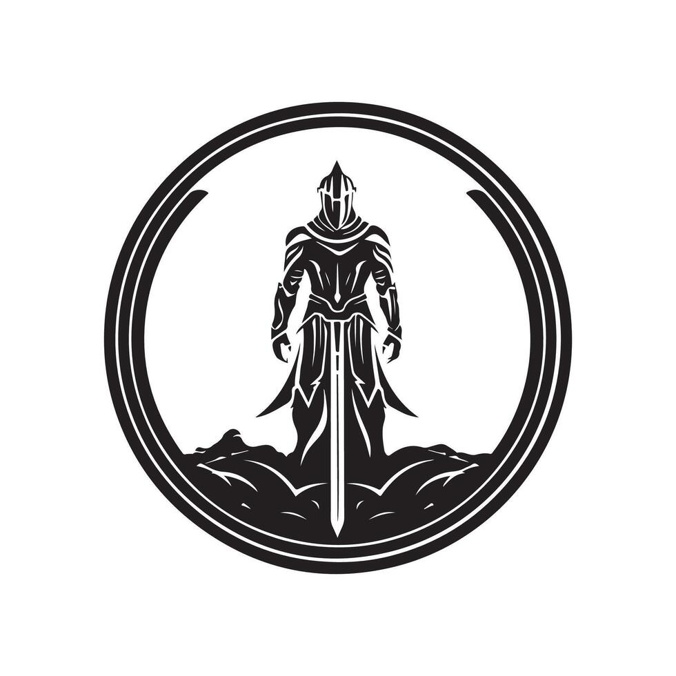 ridder zwaard logo afbeeldingen vector