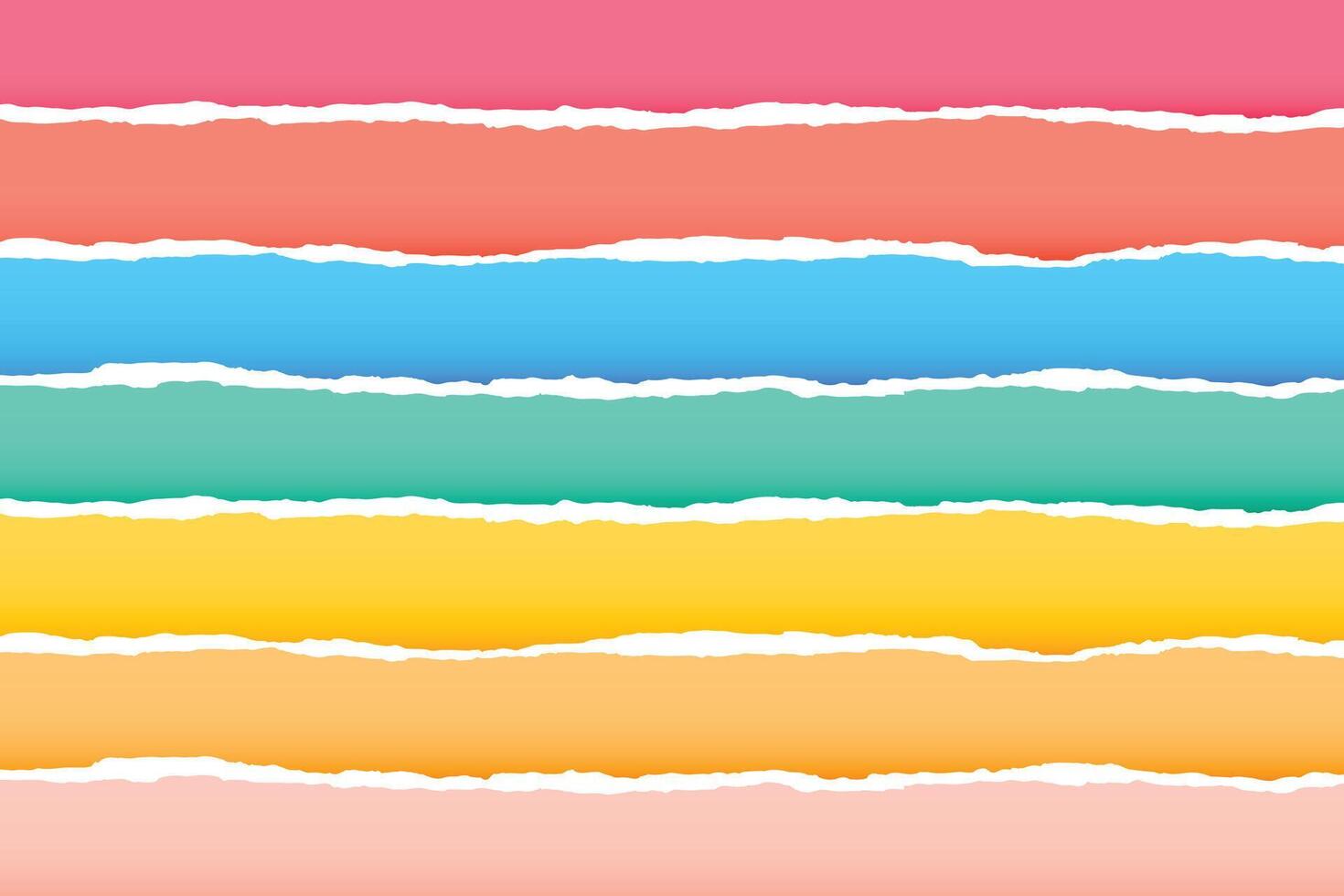 regenboog kleurrijk achtergrond in papier gescheurd stijl vector