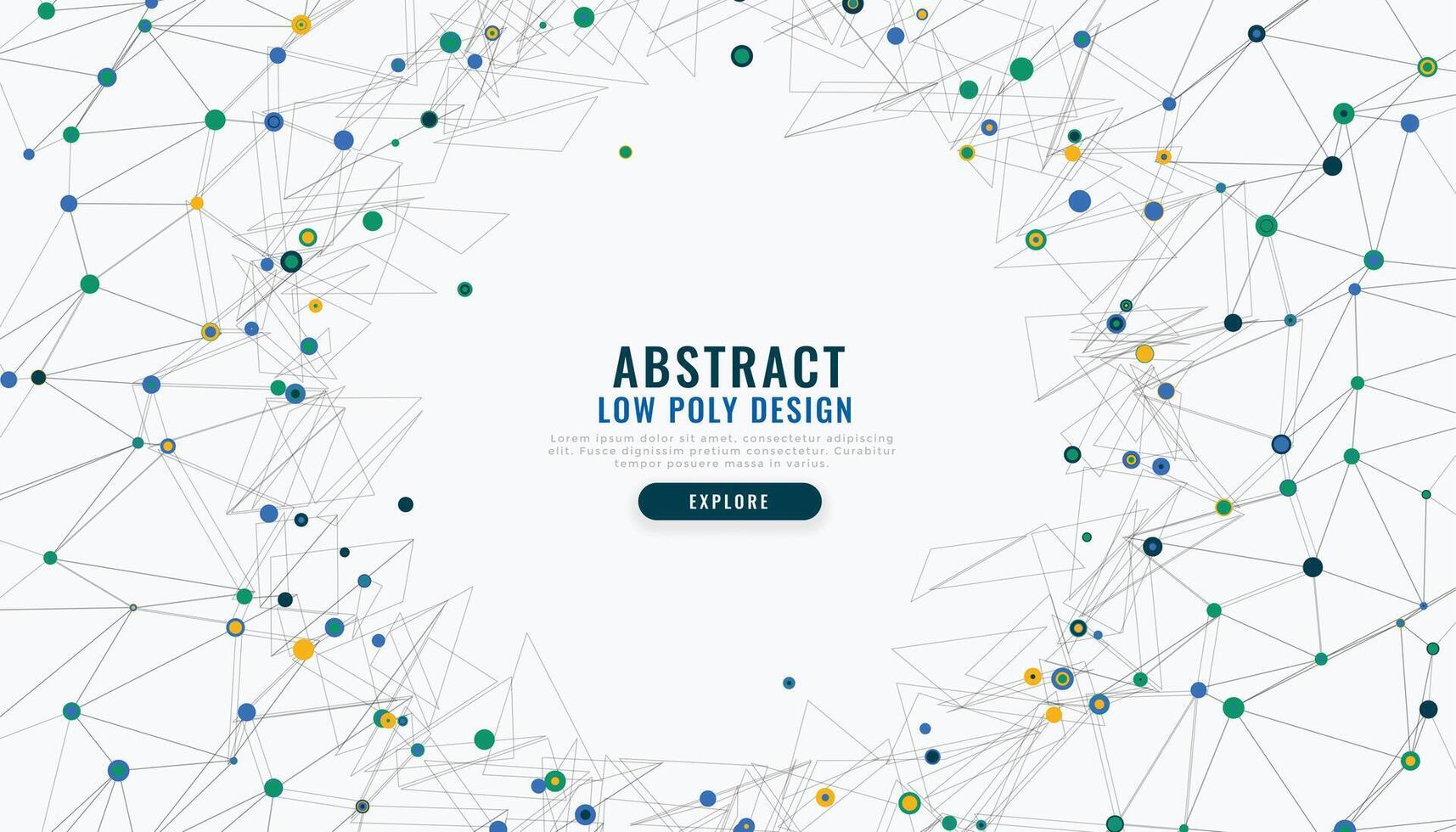 abstract laag poly digitaal netwerk maas achtergrond vector