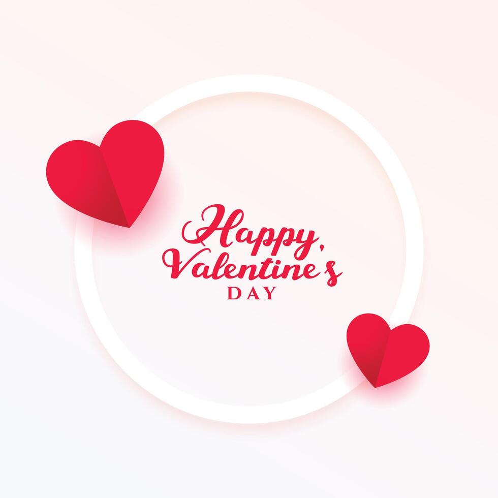 valentijnsdag dag schattig achtergrond met papier stijl harten vector