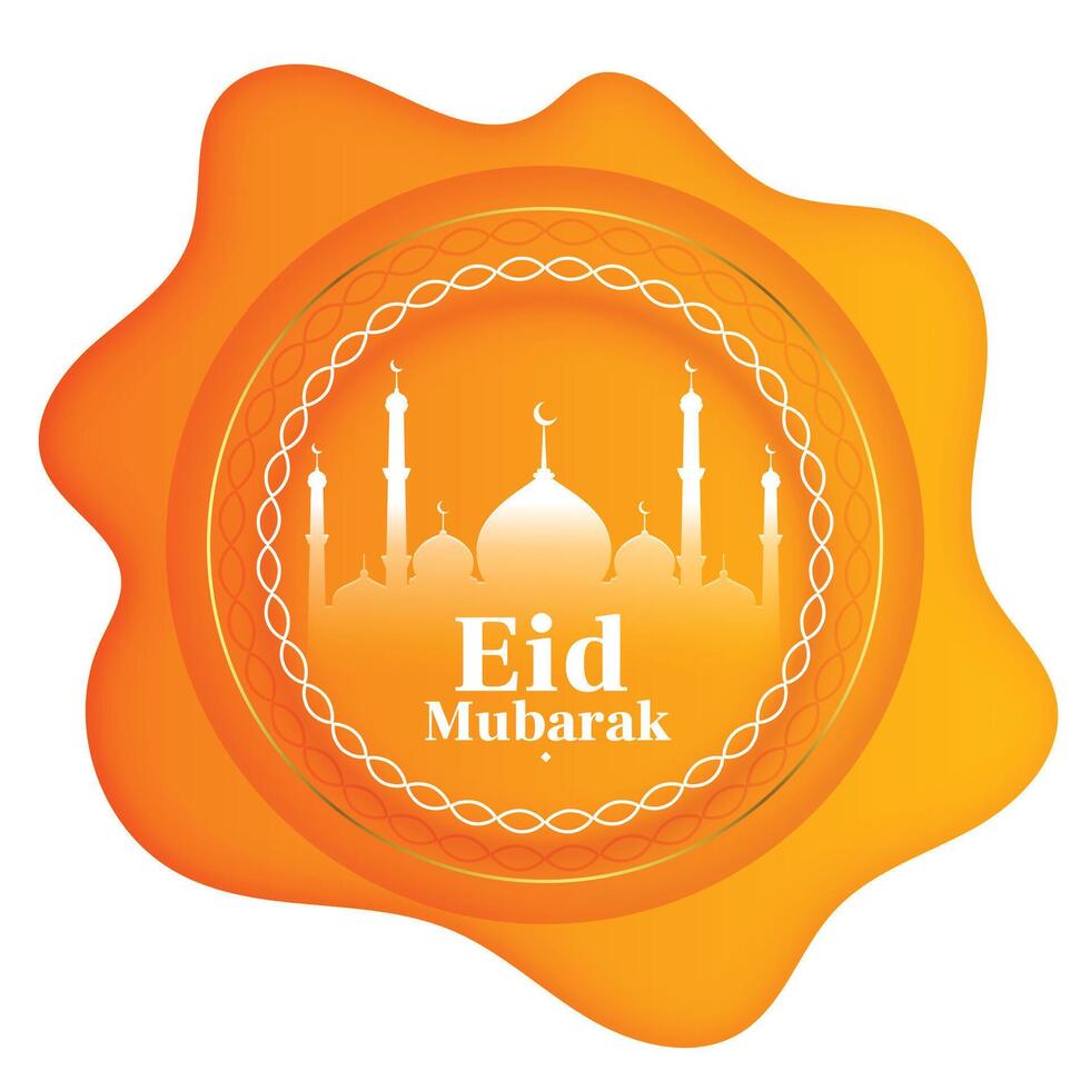 vieren eid al adha moslim festival met elegant achtergrond ontwerp vector