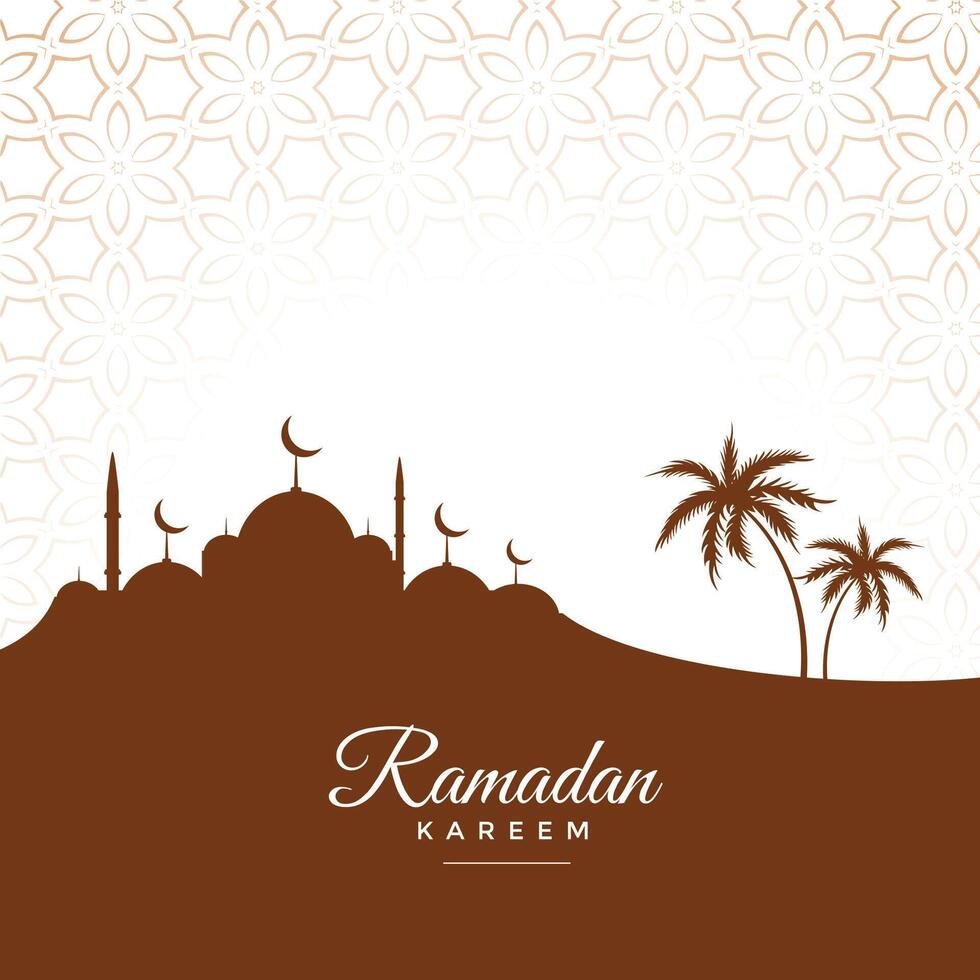 cultureel Ramadan kareem seizoensgebonden groet ontwerp vector