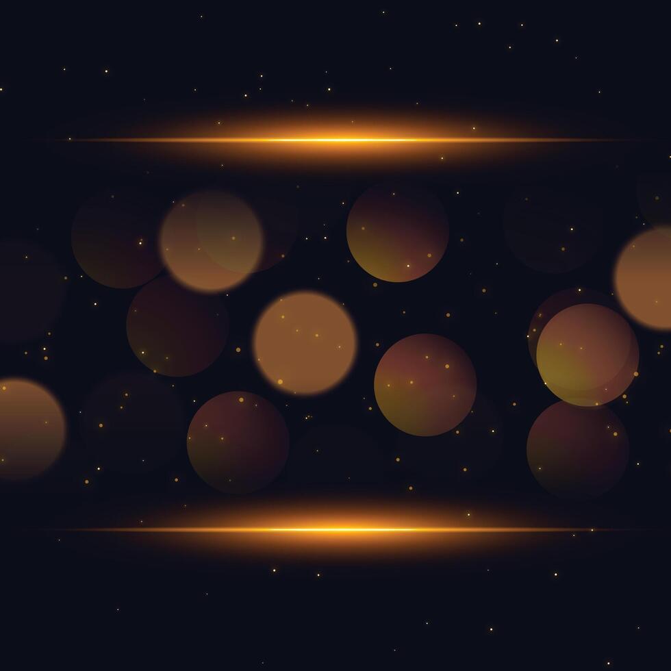 glimmend bokeh fonkeling gouden achtergrond vector