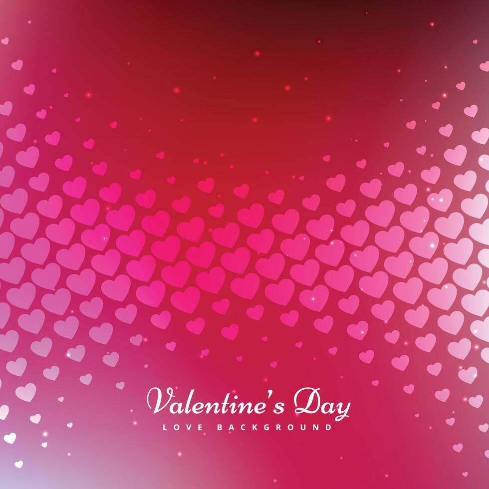abstract gelukkig valentijnsdag dag rood harten achtergrond ontwerp illustratie vector