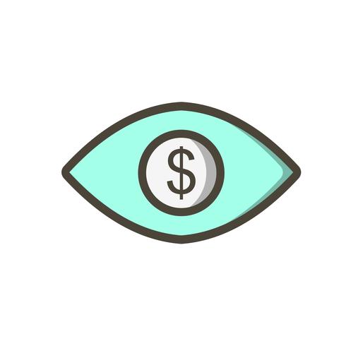 Oog Dollar Vector Icon