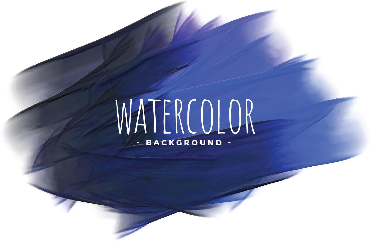 blauw en zwart waterverf grunge structuur achtergrond vector