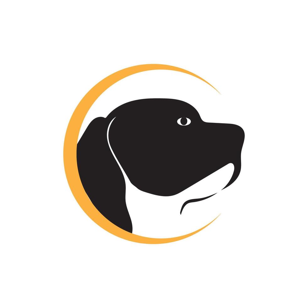 vector illustratie grafisch mooi zo hond dier logo en symbool voor dierenwinkel, enz