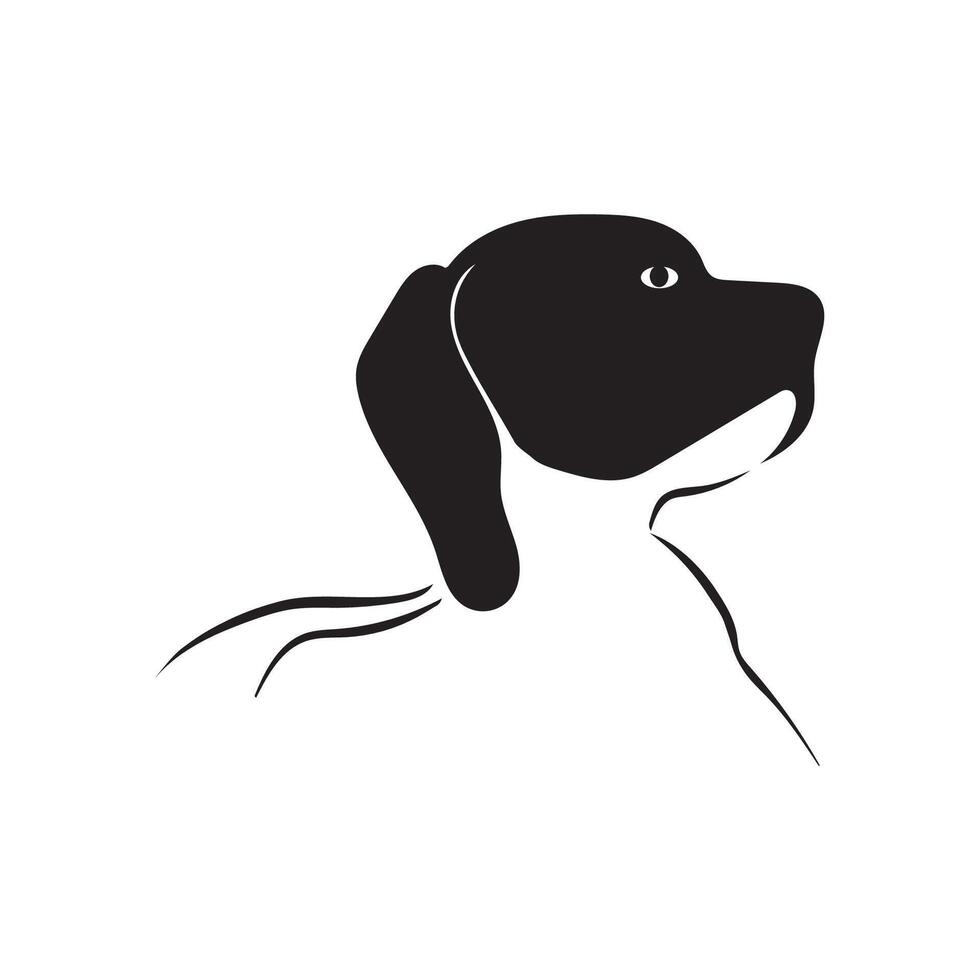 vector illustratie grafisch mooi zo hond dier logo en symbool voor dierenwinkel, enz