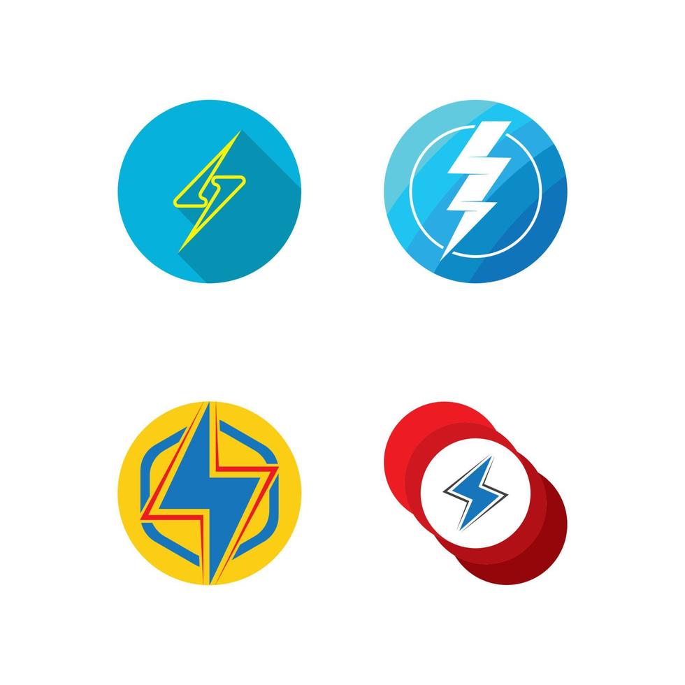 flash bliksemschicht logo sjabloon vector