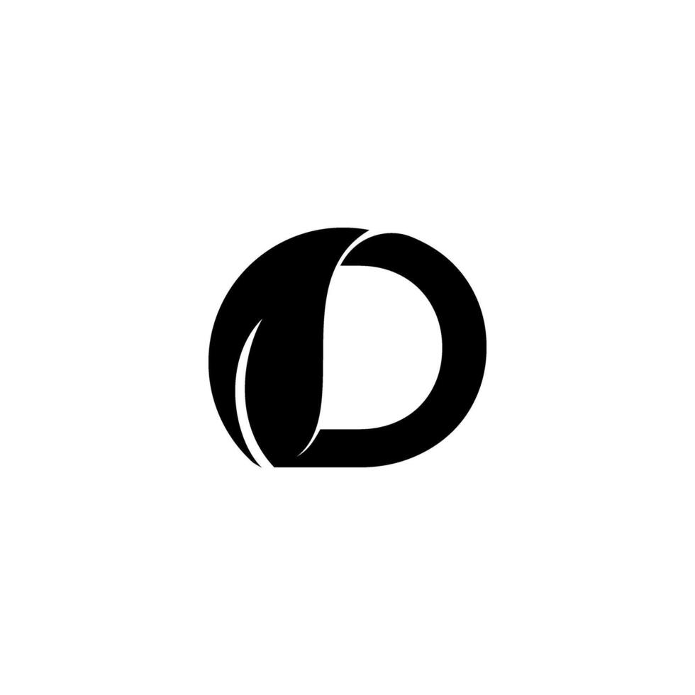 een zwart en wit logo voor een bedrijf gebeld d vector