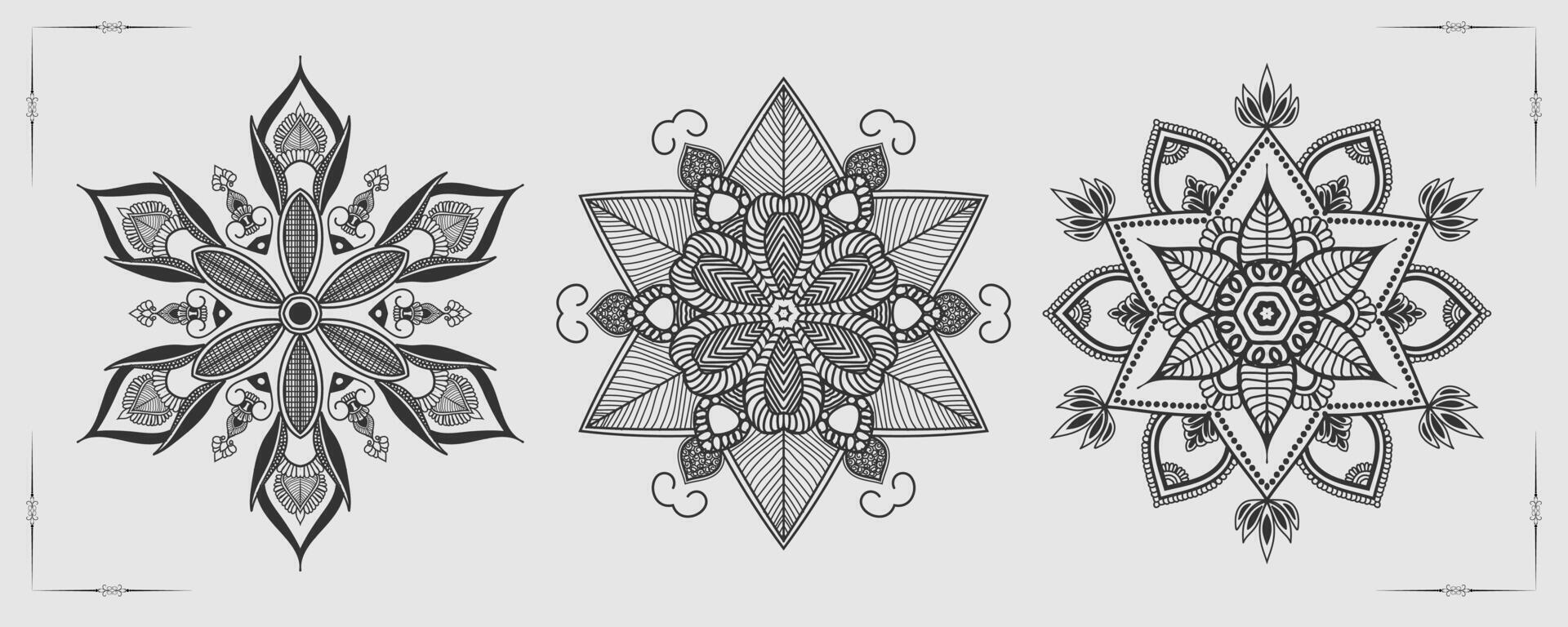 vector luxe mandala sjabloon achtergrond en sier- ontwerp voor kleur bladzijde, groet kaart, uitnodiging, tatoeëren, bloemen mandala.