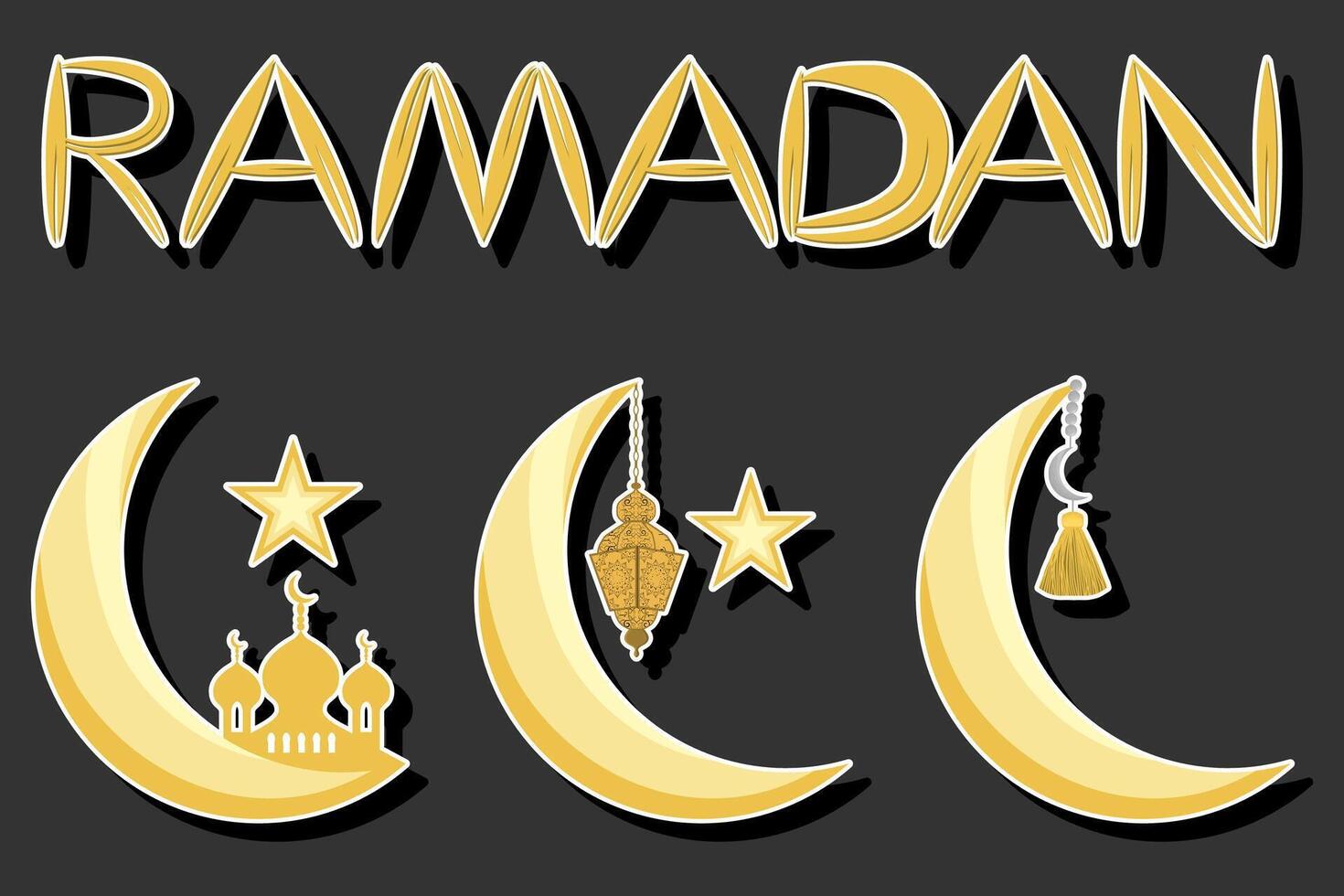 mooi illustratie Aan thema van vieren jaar- vakantie Ramadan vector