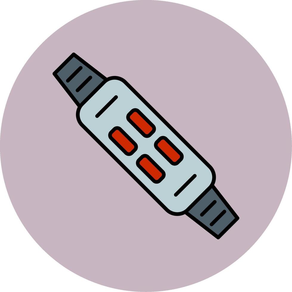 geschiktheid armband lijn gevulde veelkleurig cirkel icoon vector