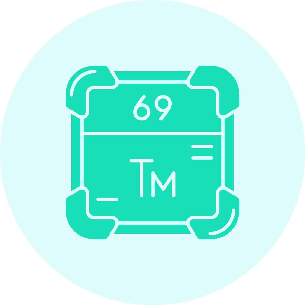 thulium solide duo afstemmen icoon vector