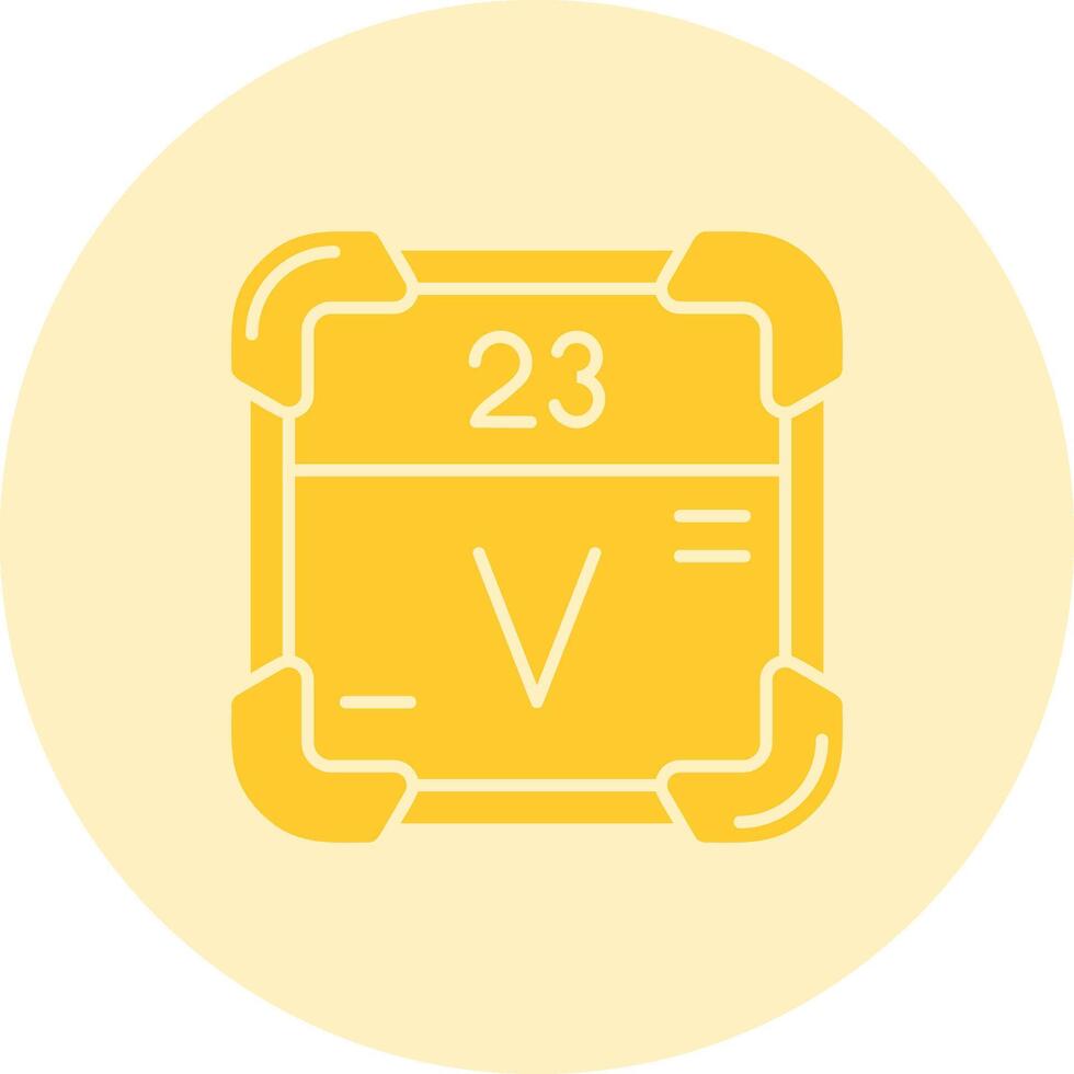 vanadium solide duo afstemmen icoon vector