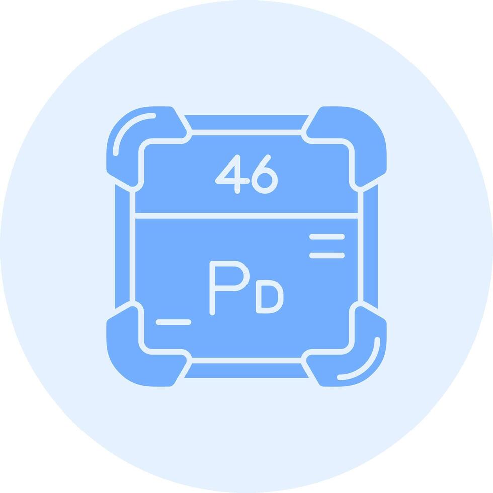 palladium solide duo afstemmen icoon vector