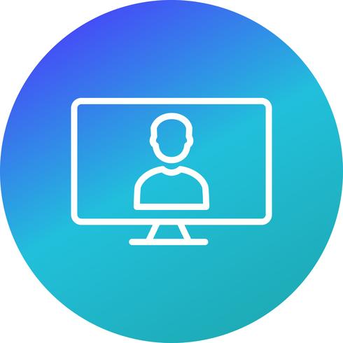 Online werk Vector Icon