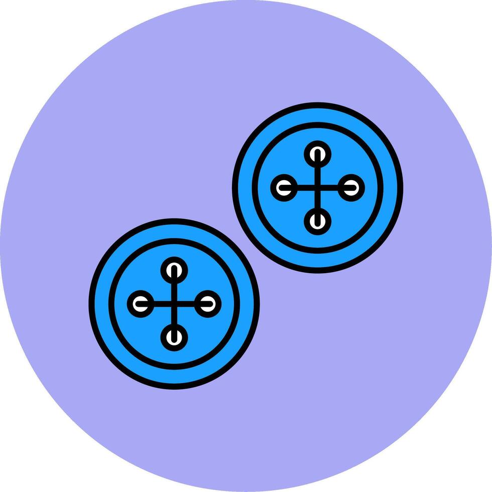toetsen lijn gevulde veelkleurig cirkel icoon vector
