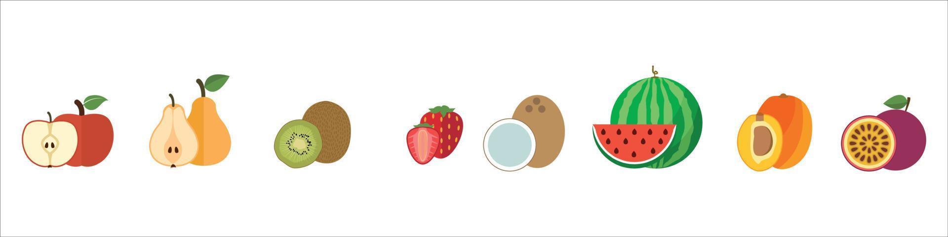 fruit iconen vector eps 10