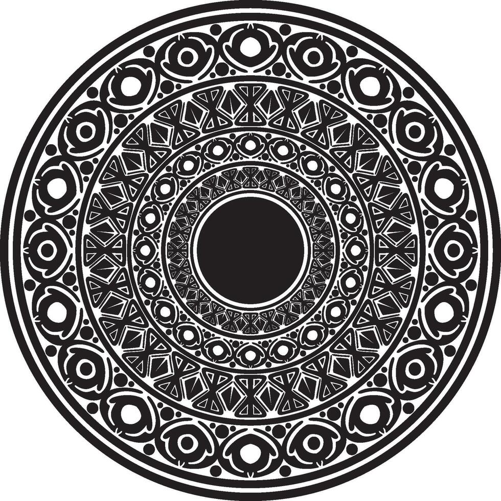 zwart mandala ornament vector