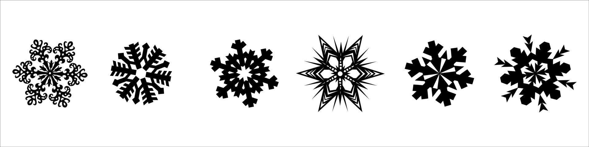 sneeuwvlokken vector collectie