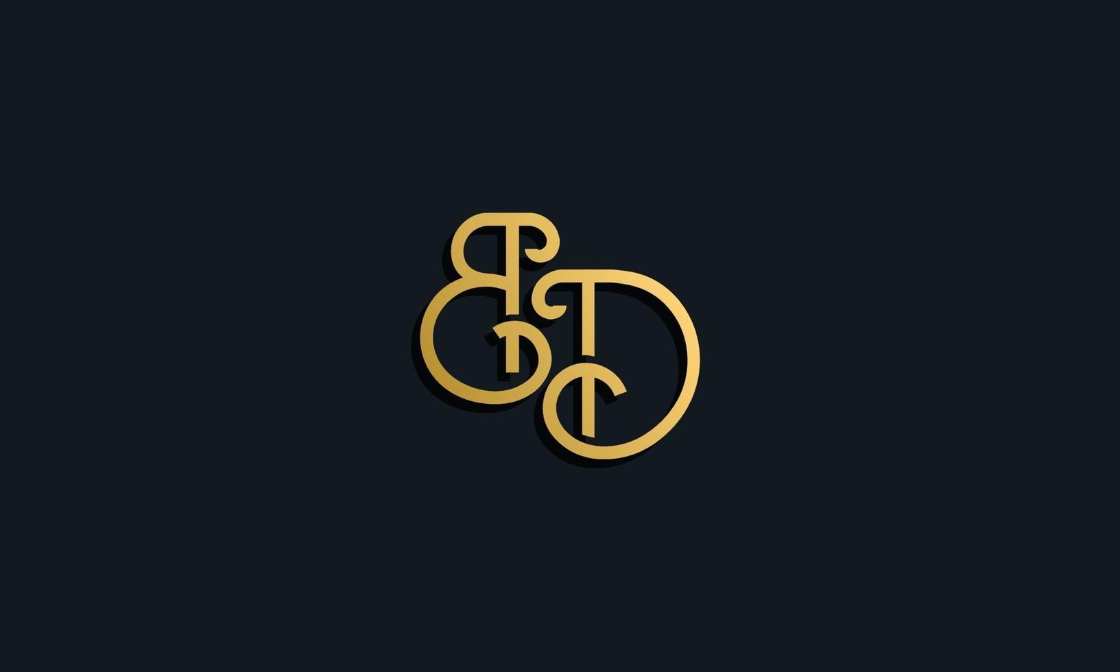 luxe mode eerste letter bd-logo. vector