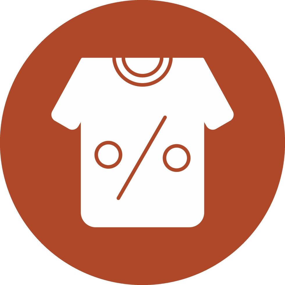 t-shirt glyph cirkel icoon vector