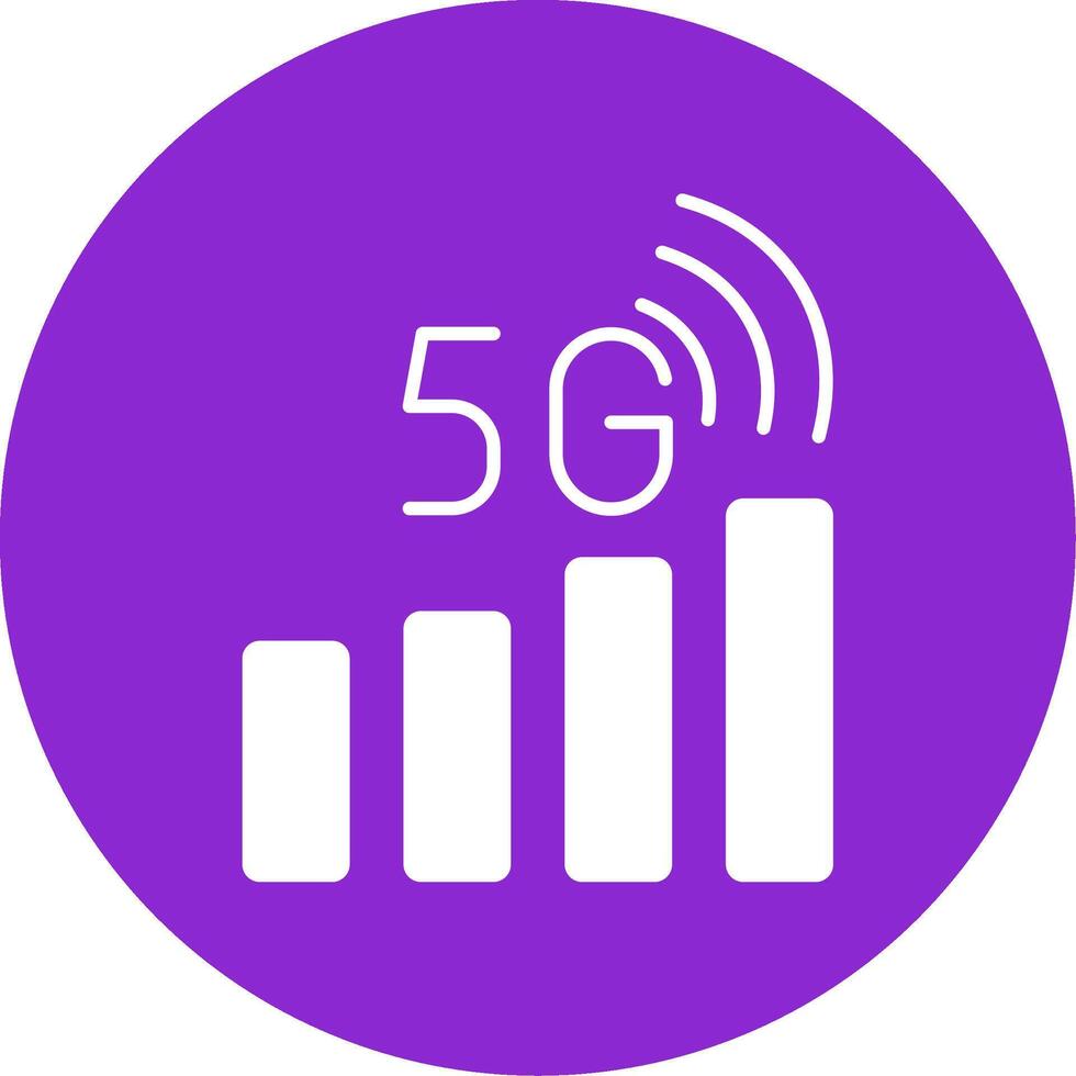 signaal toestand glyph cirkel icoon vector