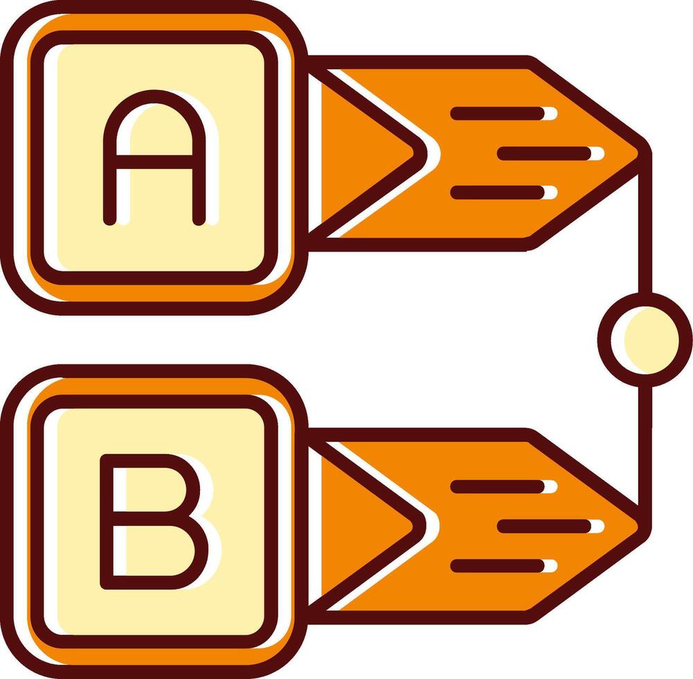 diagram gevulde gleed uit retro icoon vector