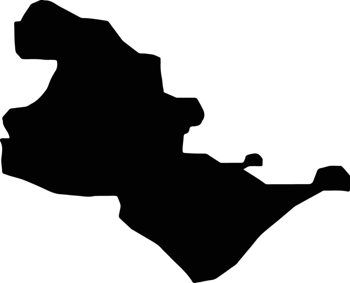 brvenica Macedonië silhouet kaart vector