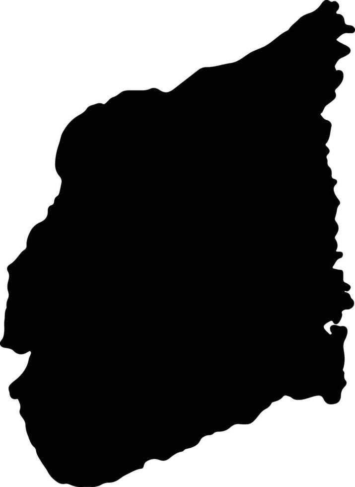 cabo delgado Mozambique silhouet kaart vector