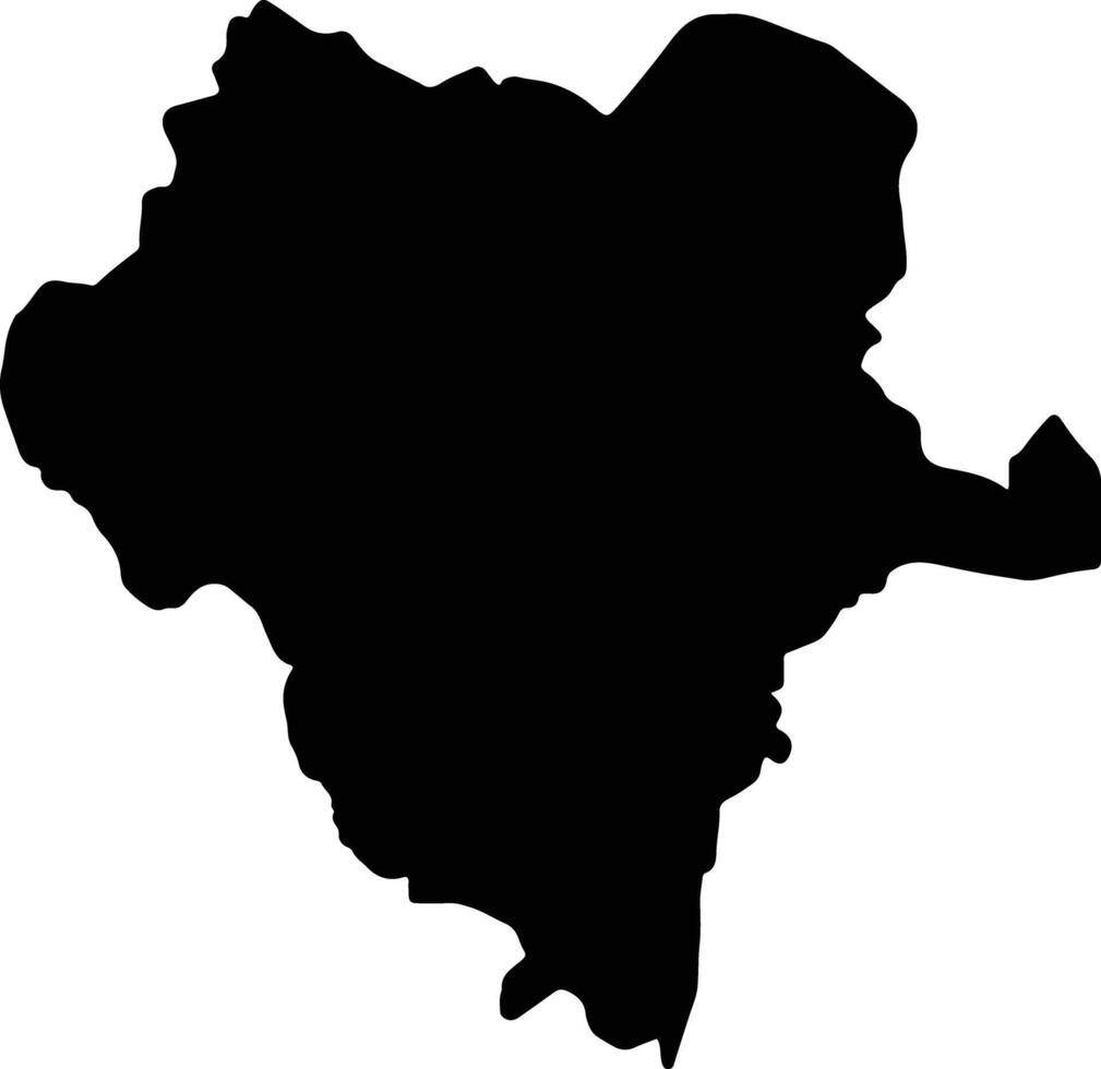 durango Mexico silhouet kaart vector