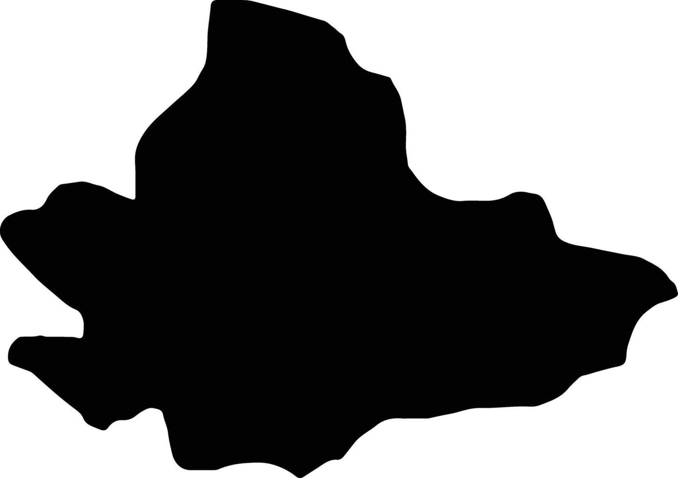 dolneni Macedonië silhouet kaart vector