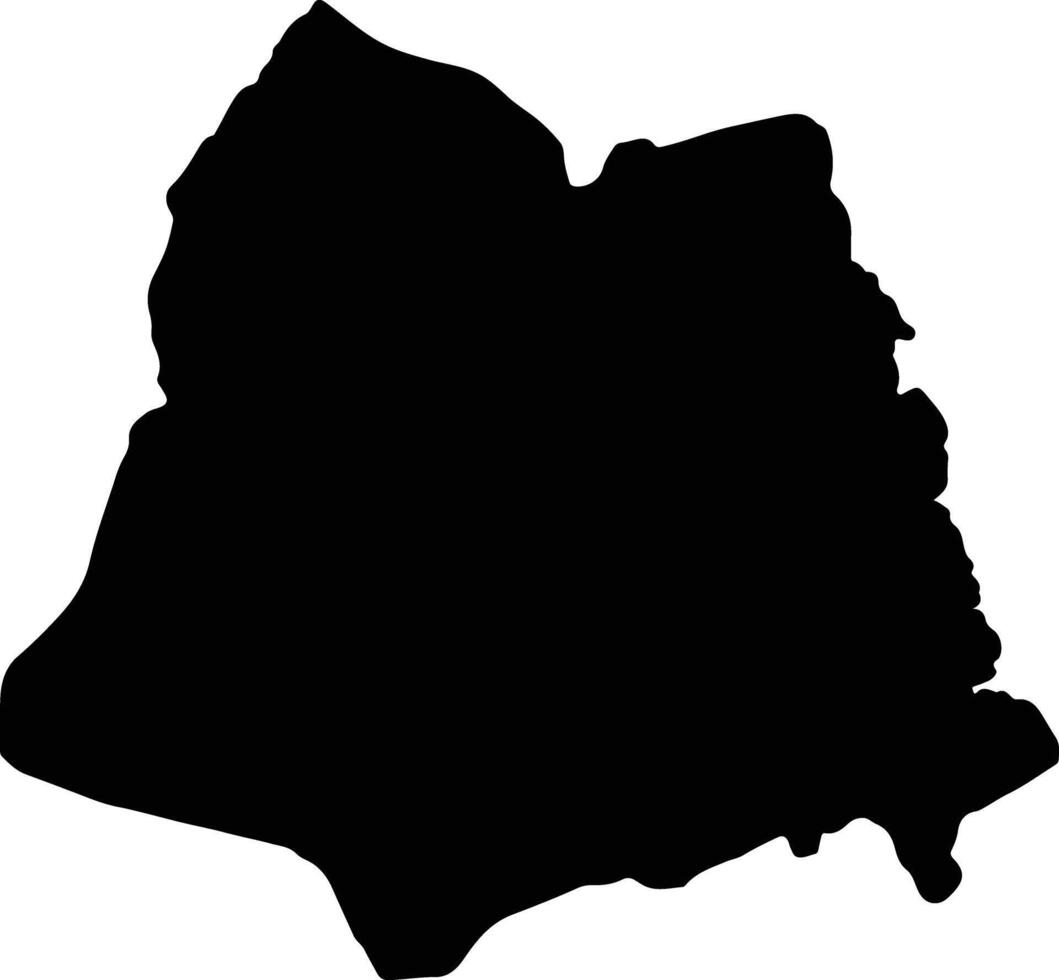lindi Verenigde republiek van Tanzania silhouet kaart vector