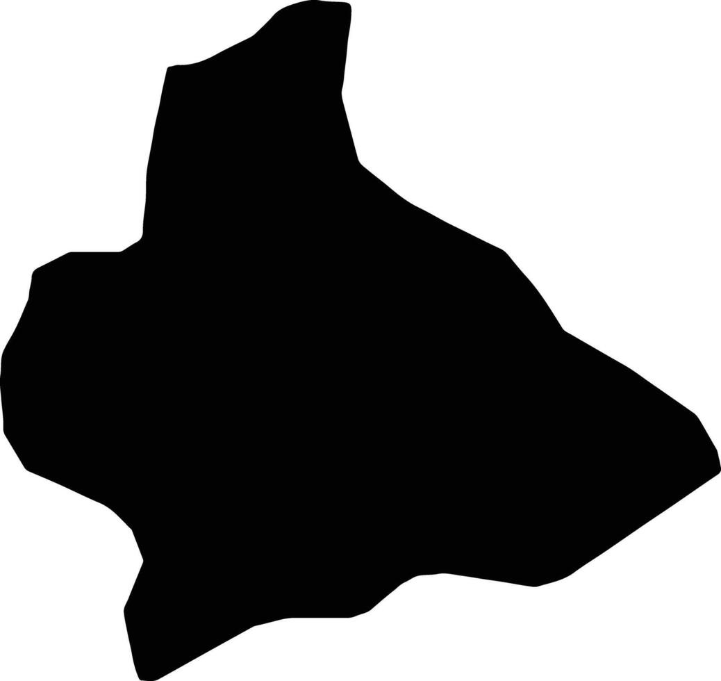 manufahi oosten- Timor silhouet kaart vector