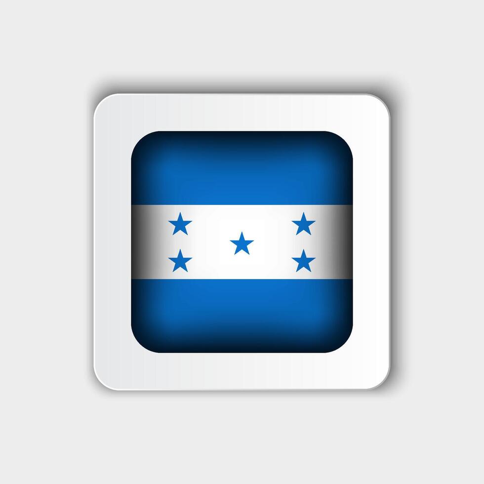 Honduras vlag knop vlak ontwerp vector