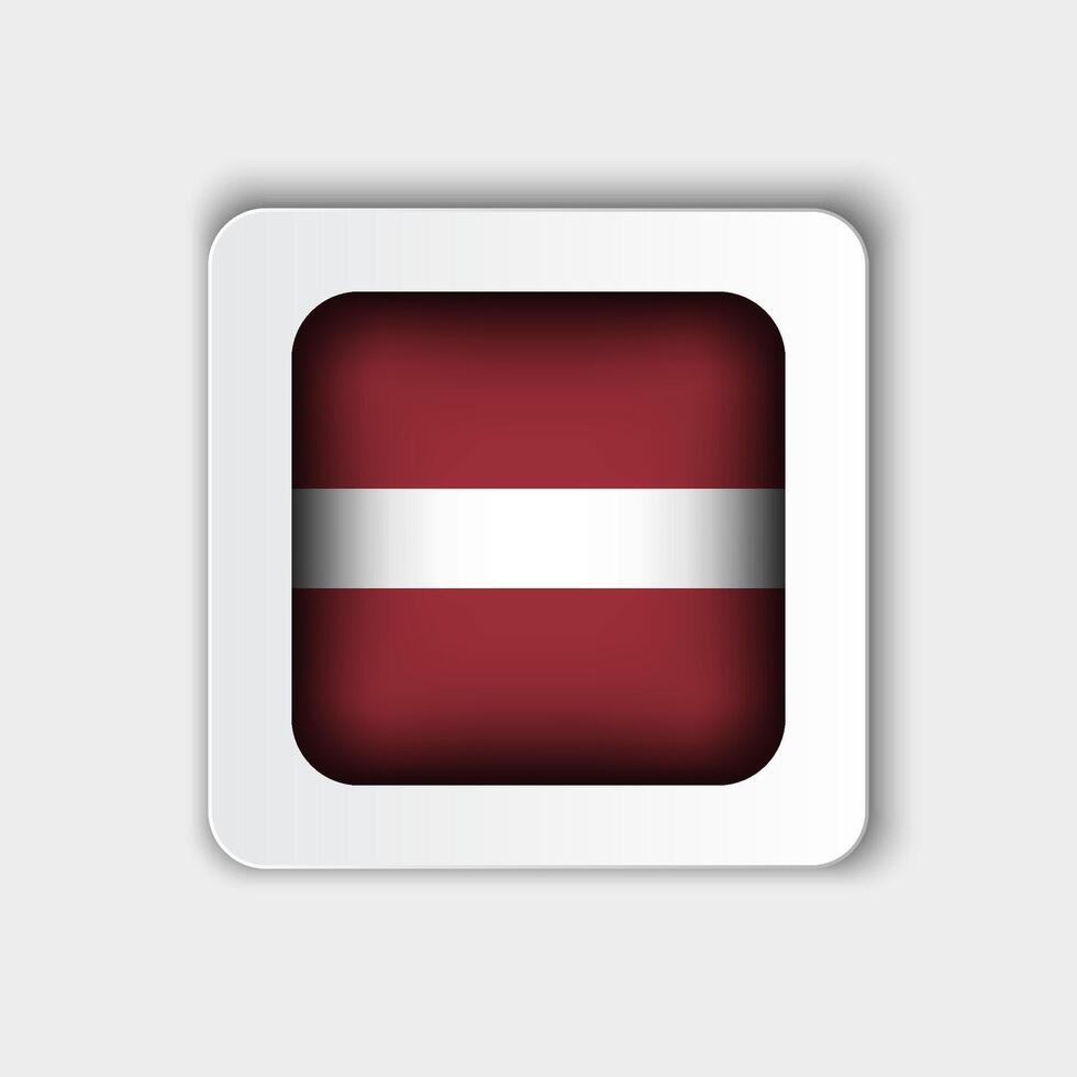 Letland vlag knop vlak ontwerp vector
